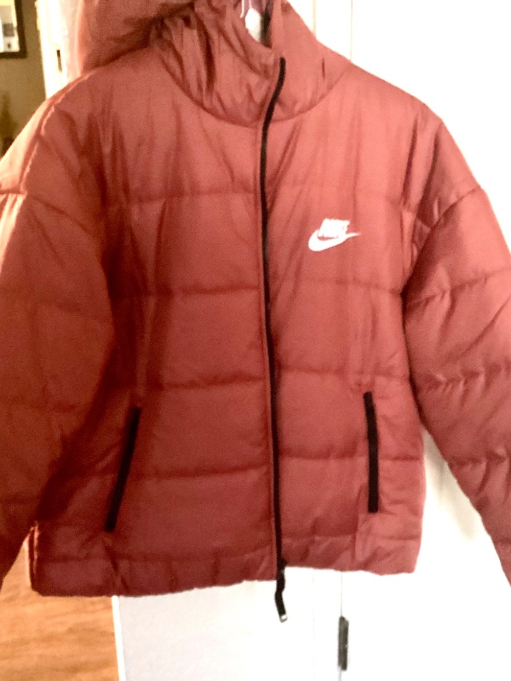 Nike Sportswear Therma-FIT Repel hooded puffer jacket XL Pink Coral